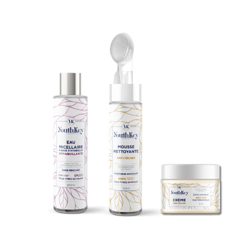 Pack 3 en 1 | Eau Micellaire , Mousse Nettoyante & Crème Hydratante Anti-Tâches