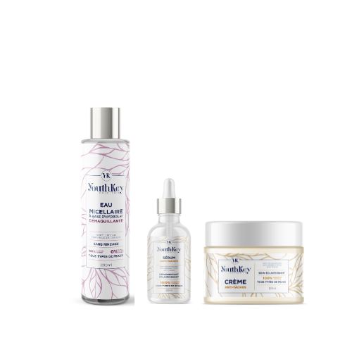 Pack Eau Micellaire + Crème Hydratante Eclaircissante + Sérum Anti-Tâches
